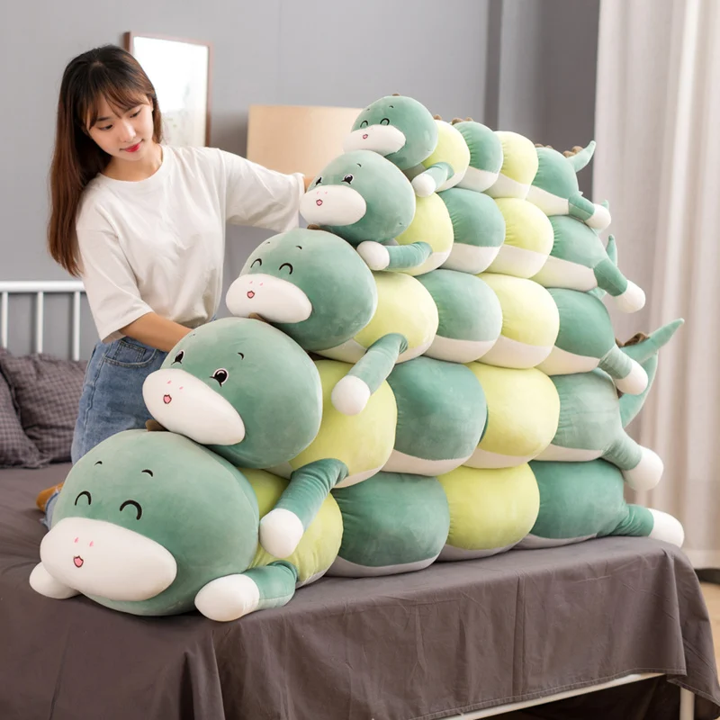 Huggable большая длинная Милая мультяшная животная свинка мягкая Единорог собака