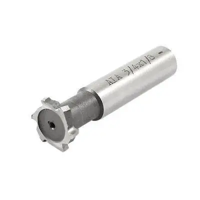 

1pc Cutting Tool 0.5" Straight Shank 6 Flutes HSS High Speed Steel T Slot End Mill