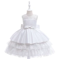 new girls ballgown flower girl dress light white lace fairy dress for girl sleeveless bow ceremony children clothing online