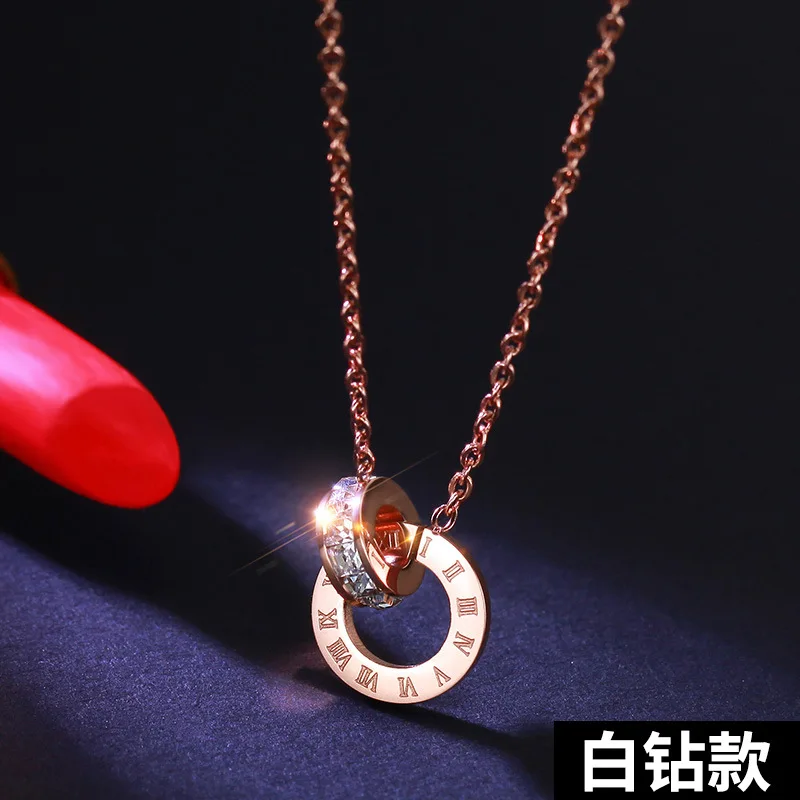 Новинка 2021 классическое розовое золото римские цифры двойной кристалл от Swarovski