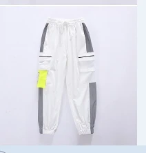 Детский костюм для уличных танцев свободная Зеленая куртка комплект с белыми