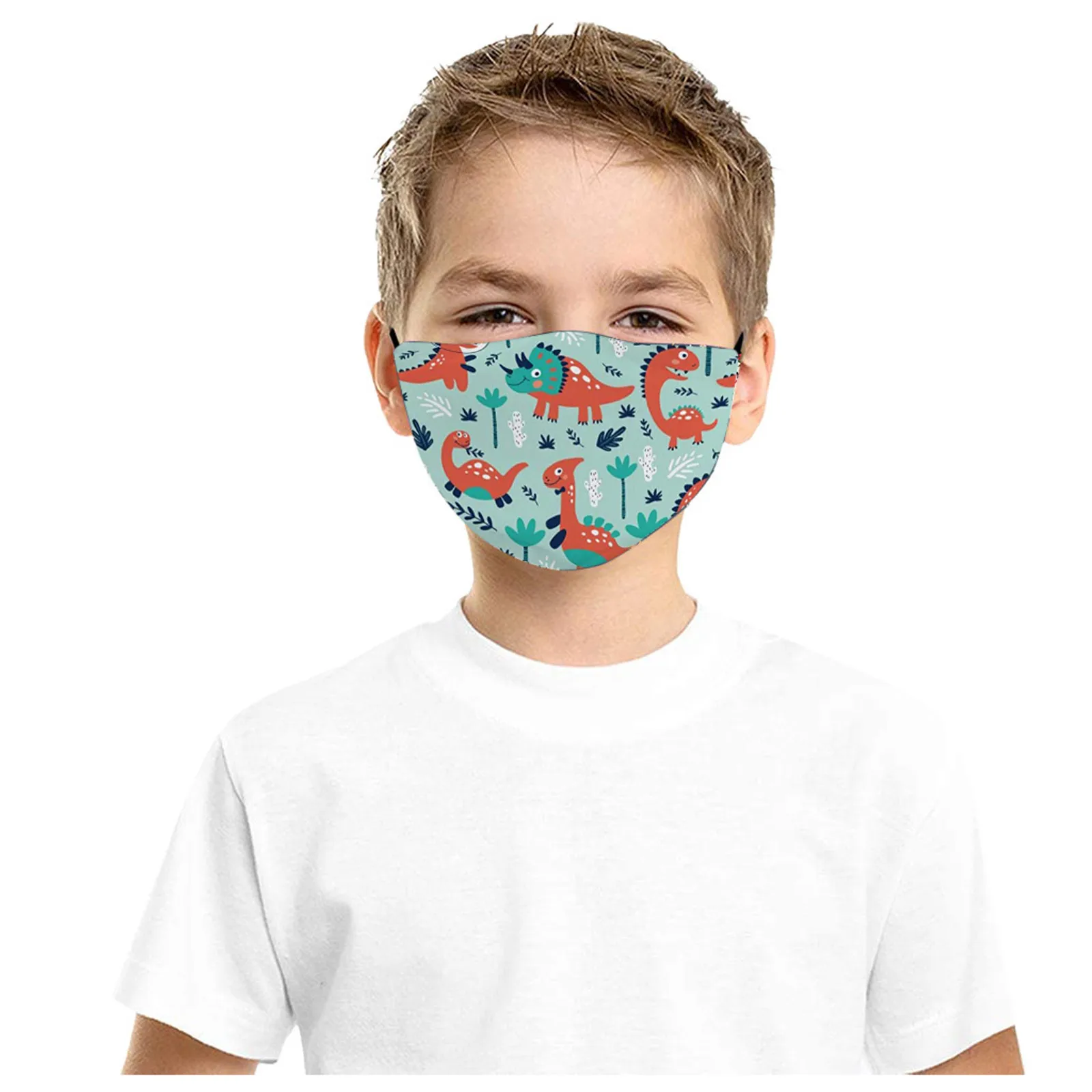 5 шт. Детские Многоразовые защитные маски для лица с мультяшным принтом |