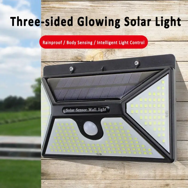218 светодиодный 30 Вт солнечный светильник на открытом воздухе Водонепроницаемый