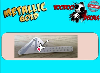 Водяная переводная наклейка с логотипом Тома Андерсона металлическая этикетка