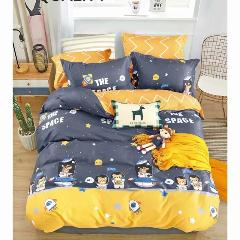 

Children Bedding Set Cartoon Duvet Cover Set 3/4 Pcs Luxury Highend Bedclothes Soft Breathable Ideal Home Decorations