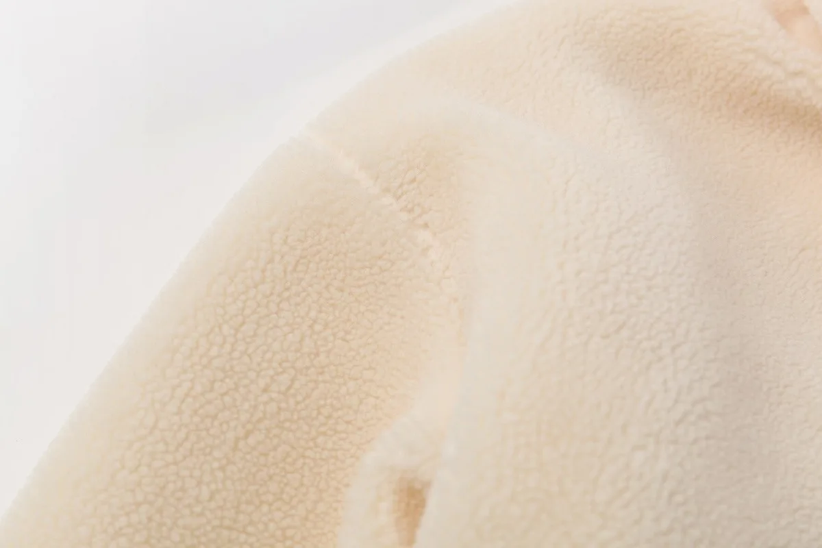 

Lapel OverCoat Thick Warm Plus Size Female Plush Coats Autumn Winter Women's Clothing White Fluffy Jacket Long Coat