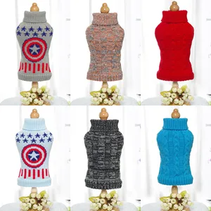 Зимняя одежда для собак, трикотажная одежда, свитер для чихуахуа, для маленьких, средних цветов, для кошек, Такса, свитер для собаки