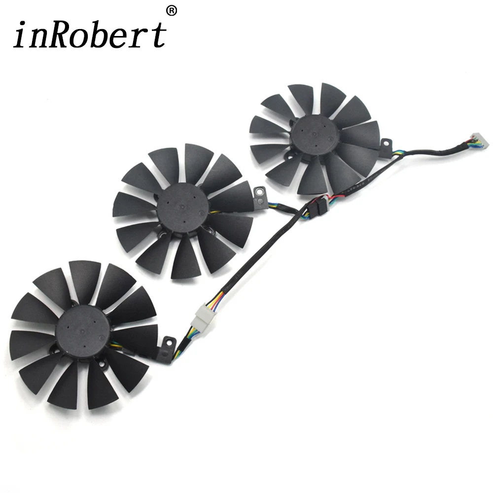 T129215SU T129215SM DC12V графической видеокарты кулер вентилятор для ASUS GTX980Ti 390X 390 RX570 4G