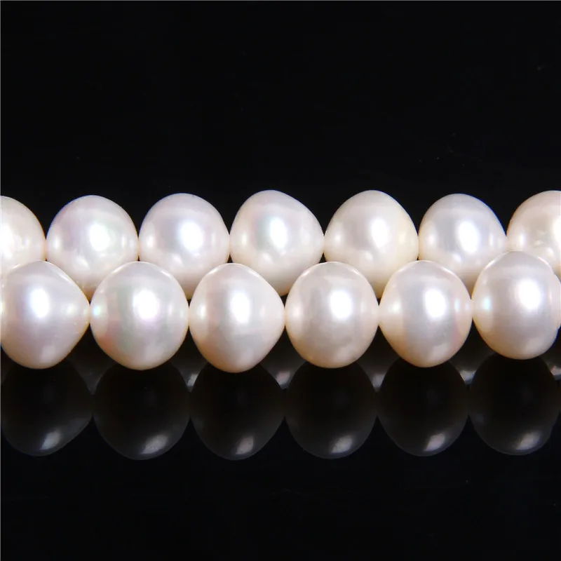 

AAA Natural round white Freshwater Pearls beads 10-11mm real pearl beads for jewelry making women bracelet necklace elegant gift