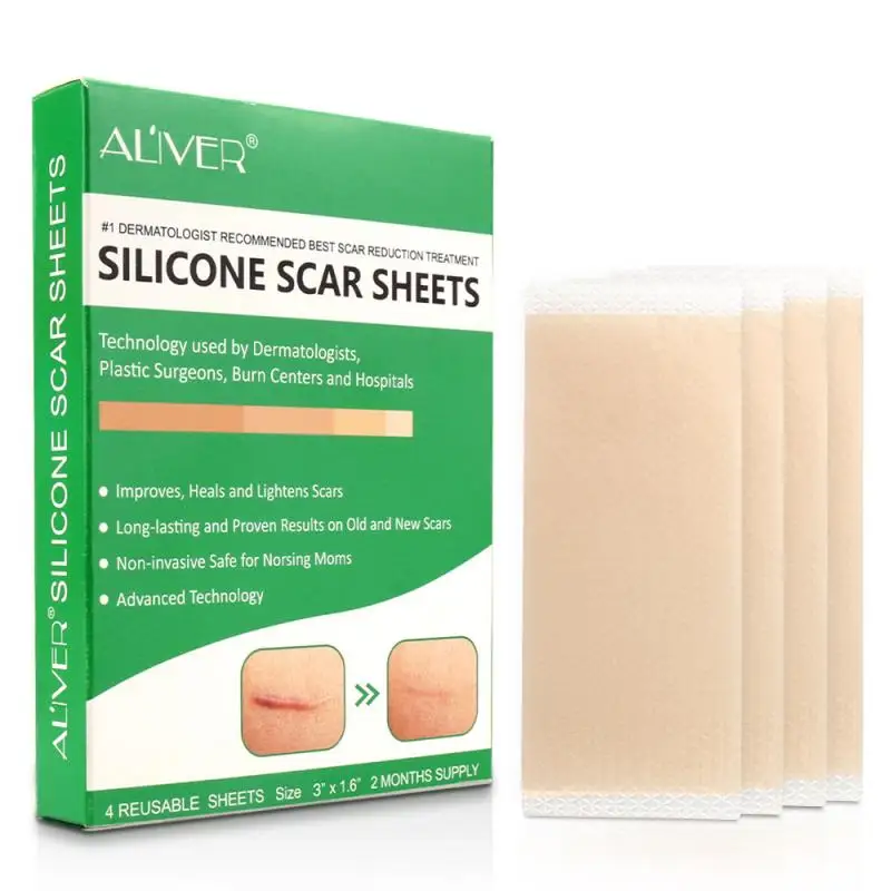 Silicone Scar Sheets Removal Patch Acne Gel Scar Therapy Reusable Silicon Patch Remove Trauma Burn Sheet Skin Repair