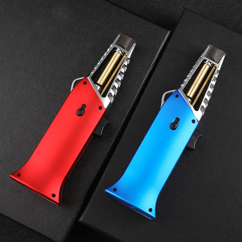 

Pen Jet Butane Gas Lighter Spray Gun Kitchen Metal Torch Windproof Cigarette Cigar Lighter Outdoor BBQ Tool Gadgets For Men