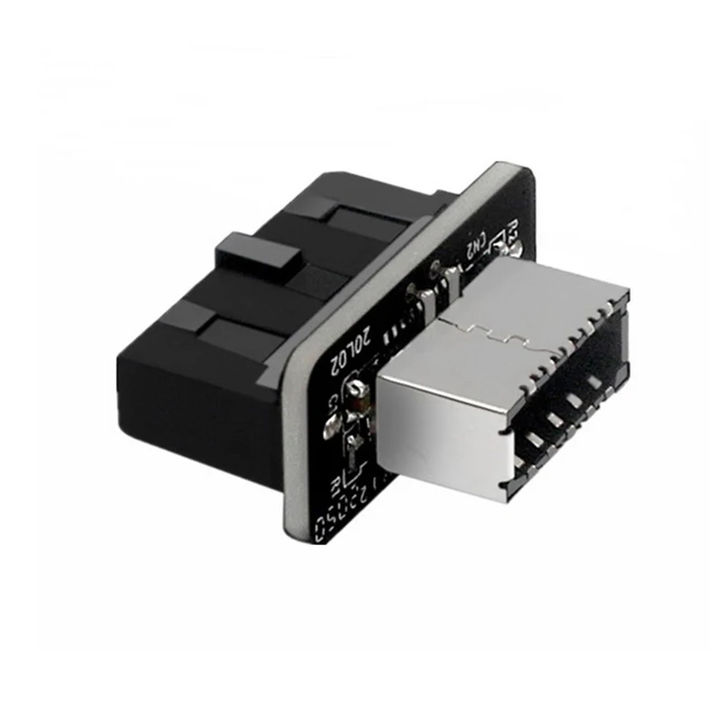 

1 шт. материнская плата USB3.0 19P/20P до TYPE-E 90 градусов адаптер шасси передний разъем Type C