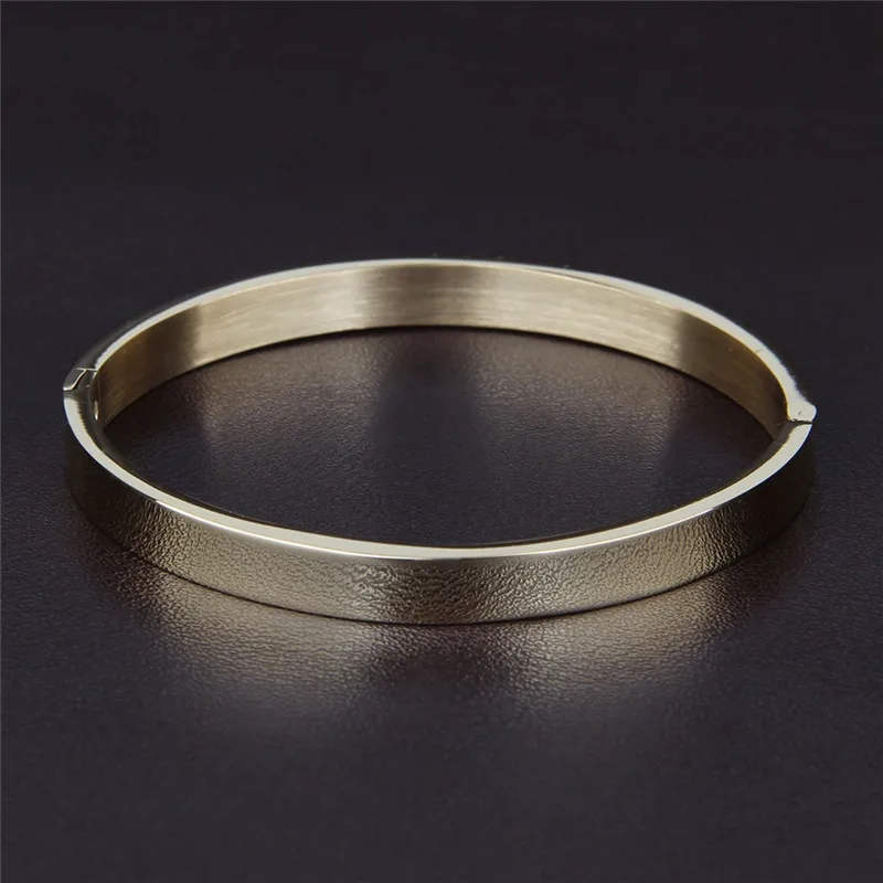 Sangsy 6mm/8mm Width Women/Men Bracelets &amp Bangle Open Cuff Design Stainless Steel 4 Colors for Womens Couple Bracelet | Украшения и