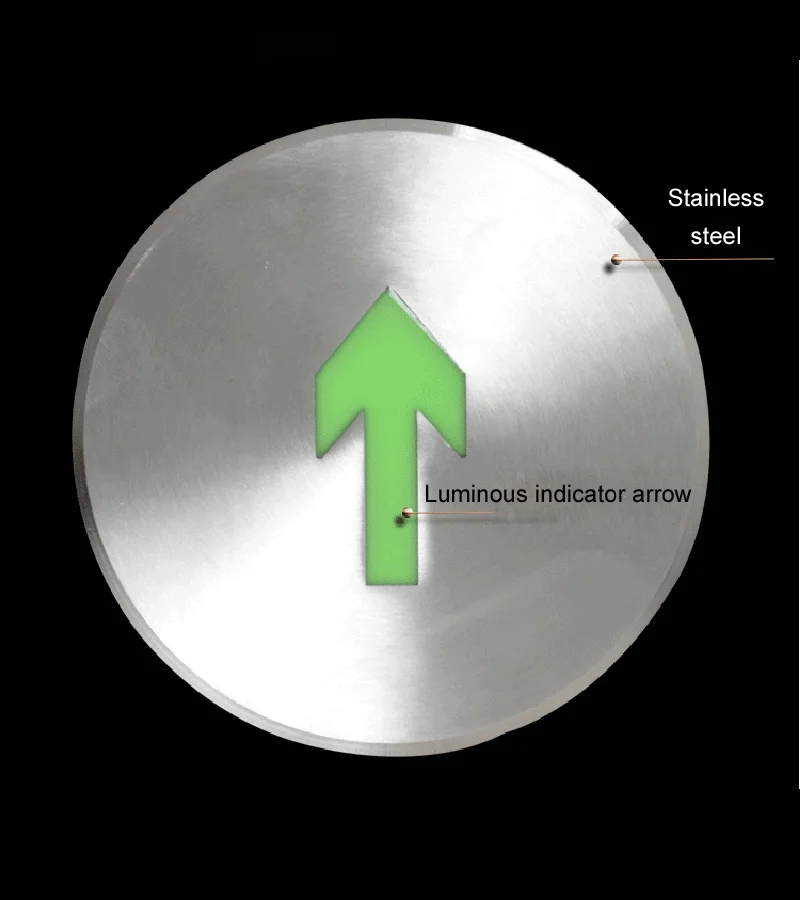 

Stainless steel ground luminous indicator sign light fire emergency evacuation route instructions fluorescent sign light