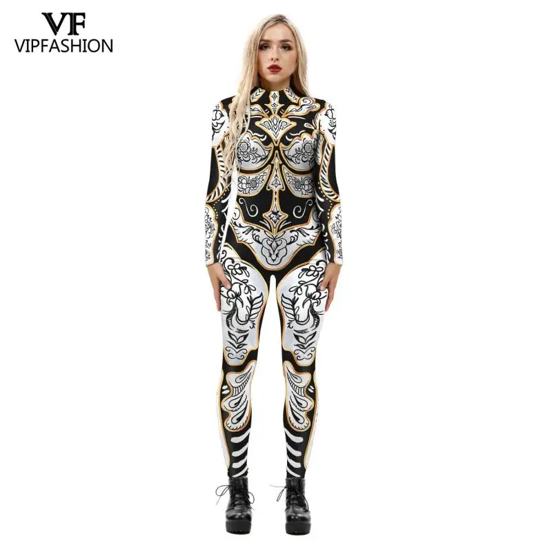 Модный костюм VIP на Хэллоуин женские костюмы для косплея с 3D принтом животных