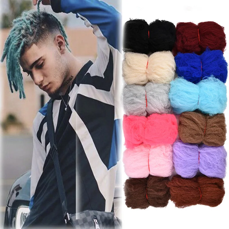 Окрашенные грязные BraidsPile BraidsHair PomponFix ремонтный переиздание космический SilkAfrican