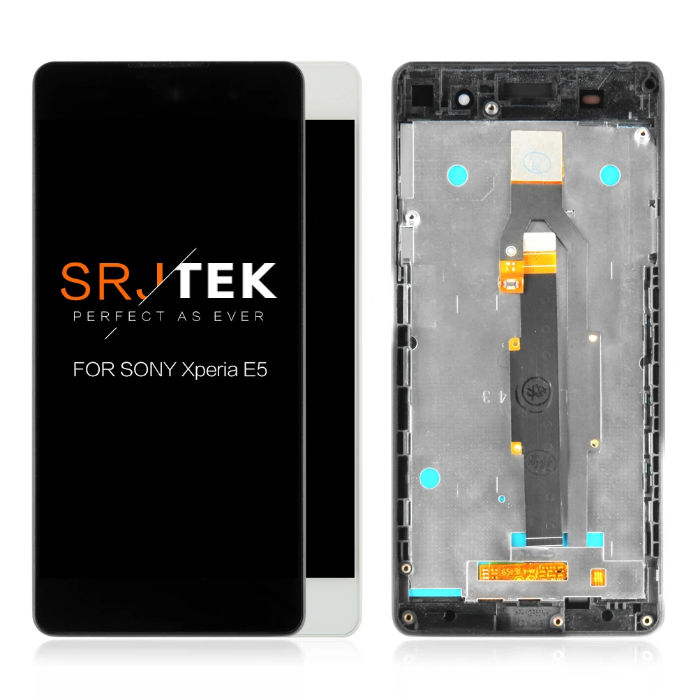 

ЖК-дисплей для Sony Xperia E5 с сенсорным экраном 5 дюймов, тестирование, F3311 F3313, дигитайзер, стеклянная сенсорная панель, полная сборка, черный/белый
