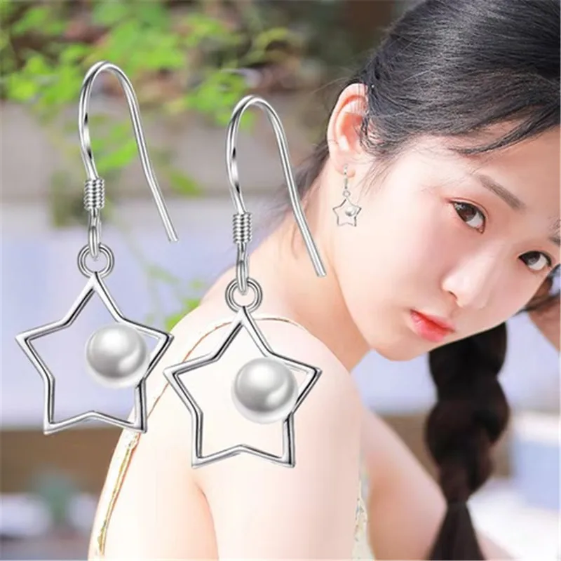 Новая мода пятиконечные звезды серьги для вечерние ювелирные изделия женщин |