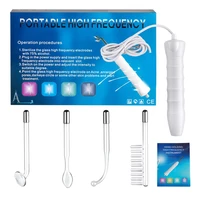 high frequency electrotherapy glass electrode tube beauty facial therapy neon argon fusion wands acne spot remover anti wrinkle