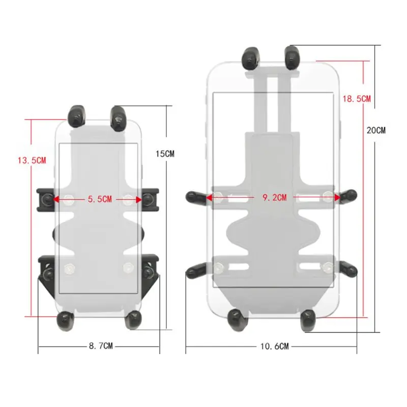 2020 1 set universal rotatable motorbike motorcycle scooter mobile phone holder free global shipping