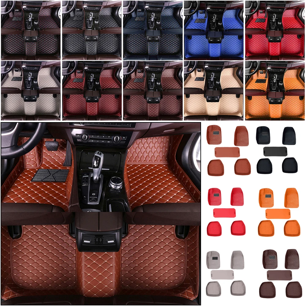 

Muchkey Leather Car Floor Mats For Lincoln MKZ MKS MKX MKT LS Continental Navigator Auto Carpet Waterproof Interior Accessories