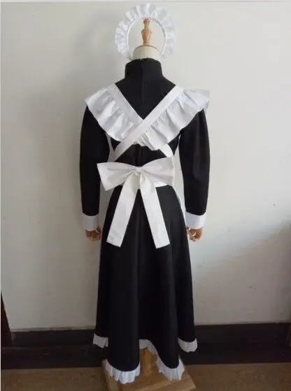 Костюм горничной для взрослых мужчин женщин аниме косплей костюм служанки