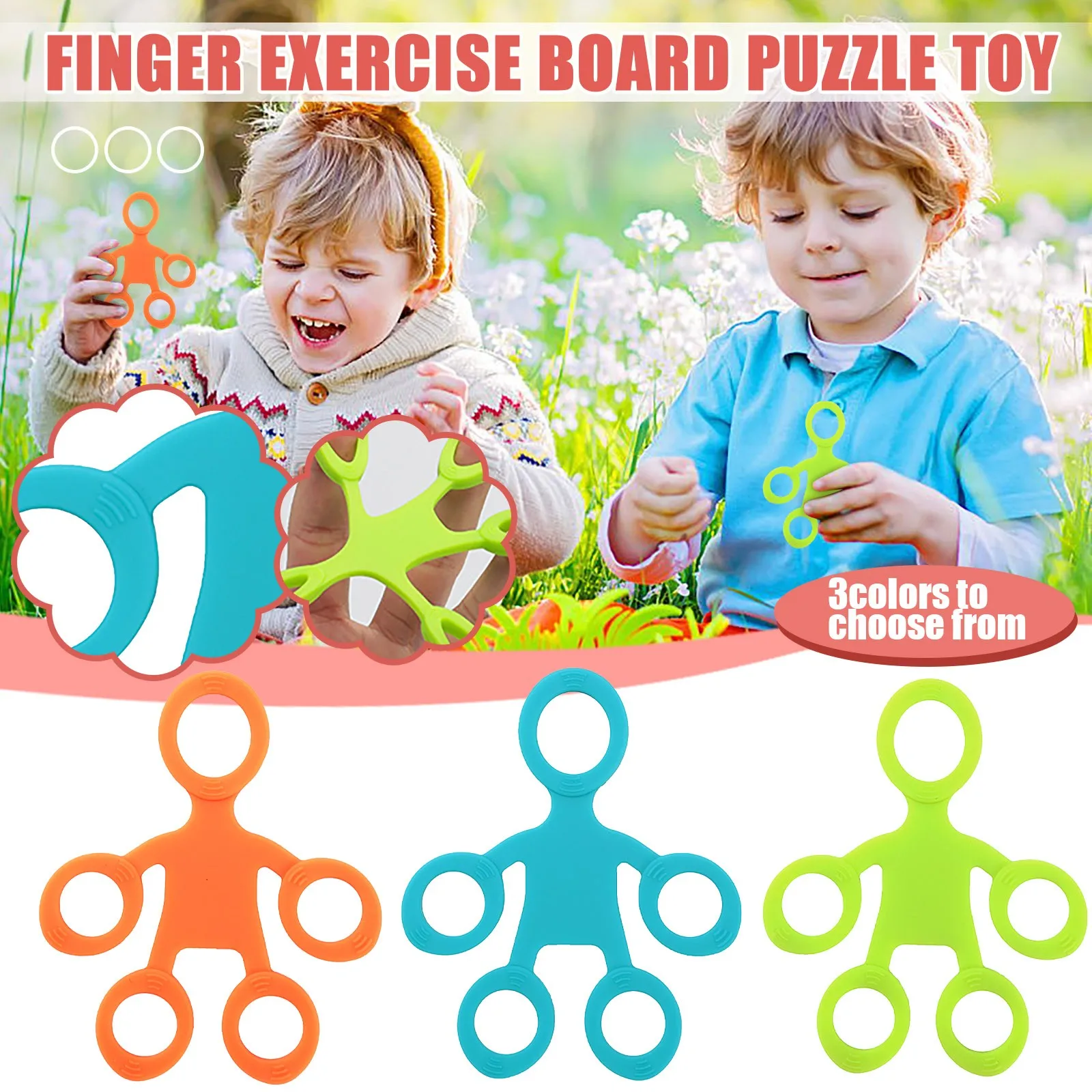 

Stress Relief Toy Fun Fidget Toys Squeezable Stress Relief Gripping Finger Power Toy Silicone Finger Power Toy Dropshipping