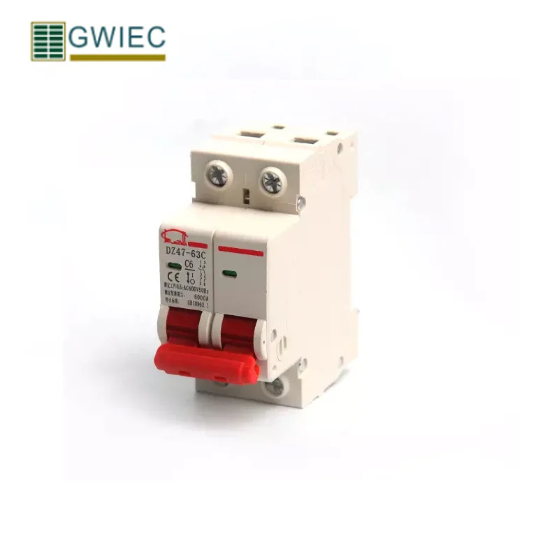 GWIEC China Cheap Price Dz47-63 230V Single Pole MCB Electrical Miniature Circuit Breaker | Breakers