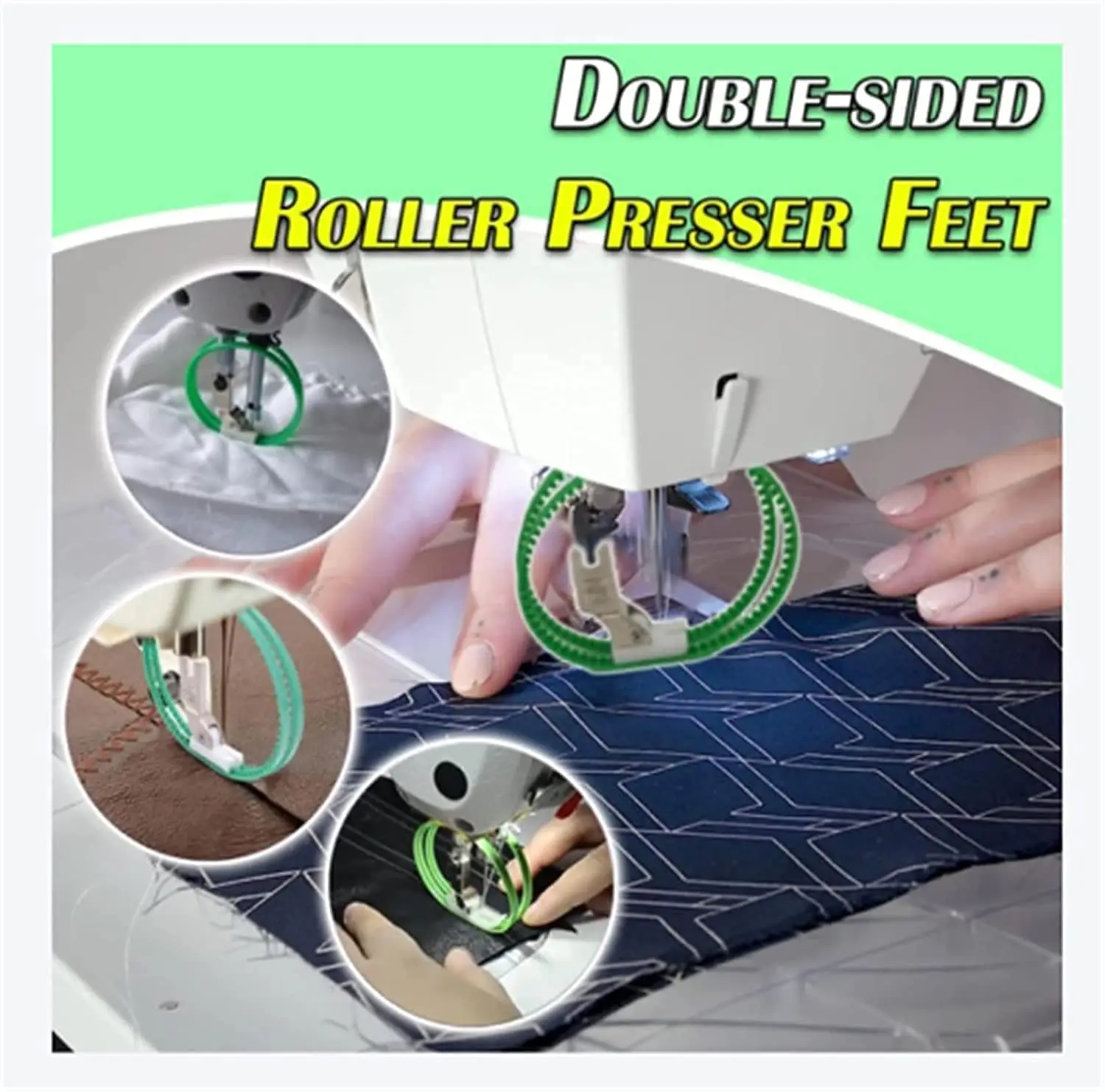 Набор прижимных лапок с двусторонним роликом 4 шт. прижимные лапки левой и правой