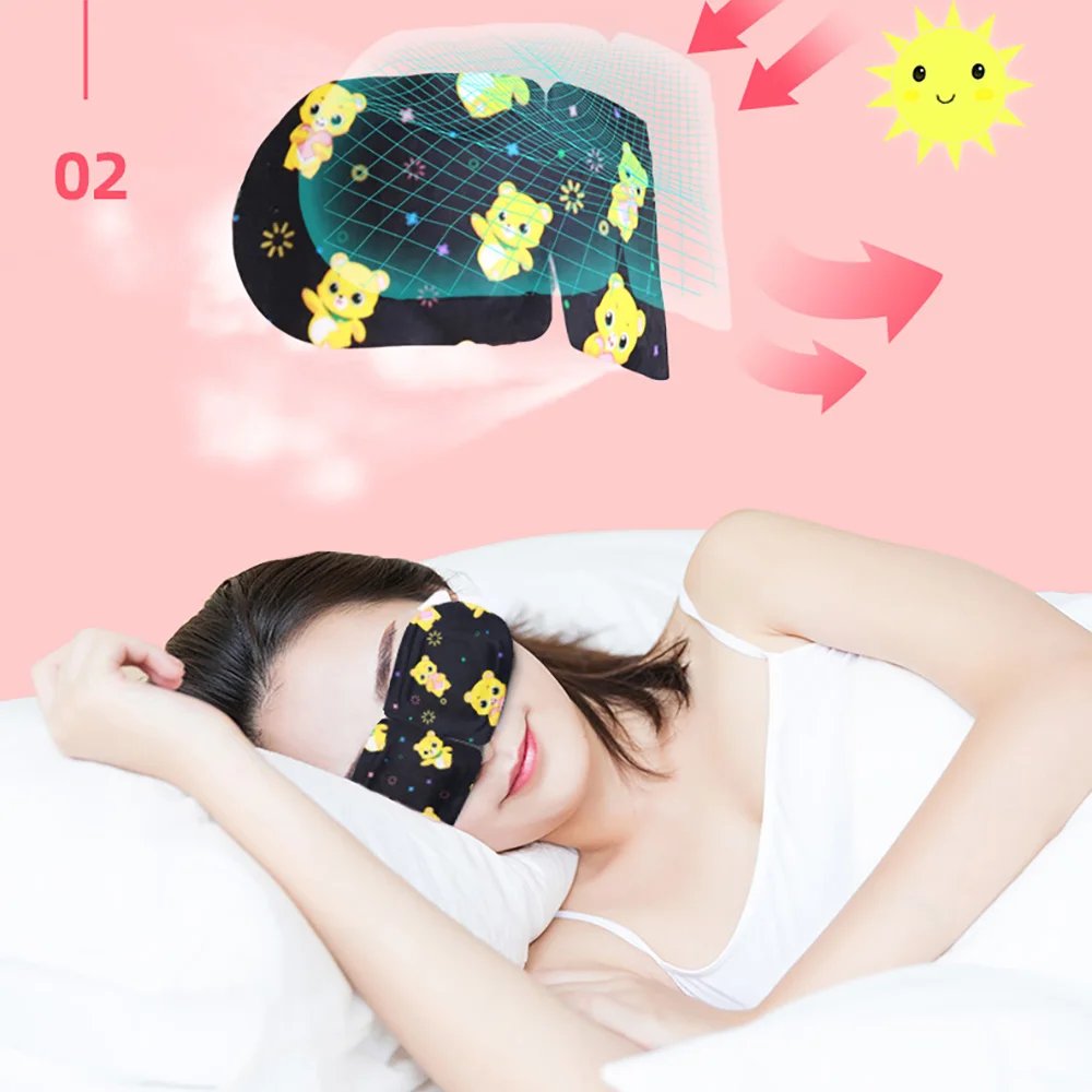 10 шт. нагревающаяся Паровая маска для глаз Cofoe компрессионная сна Для