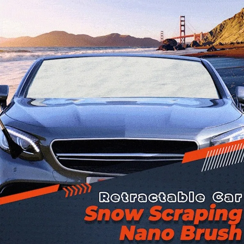 

Collapsible Snow Shovel with Snow Brush & Scraper Stainless Steel Snow Removal Tool for Car