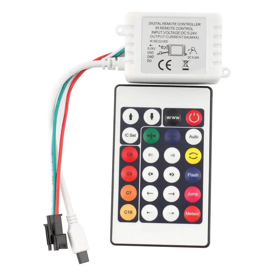 12 В постоянного тока WS2812B разъем светодиодный светильник RGB WS2811 60 светодиодов/м