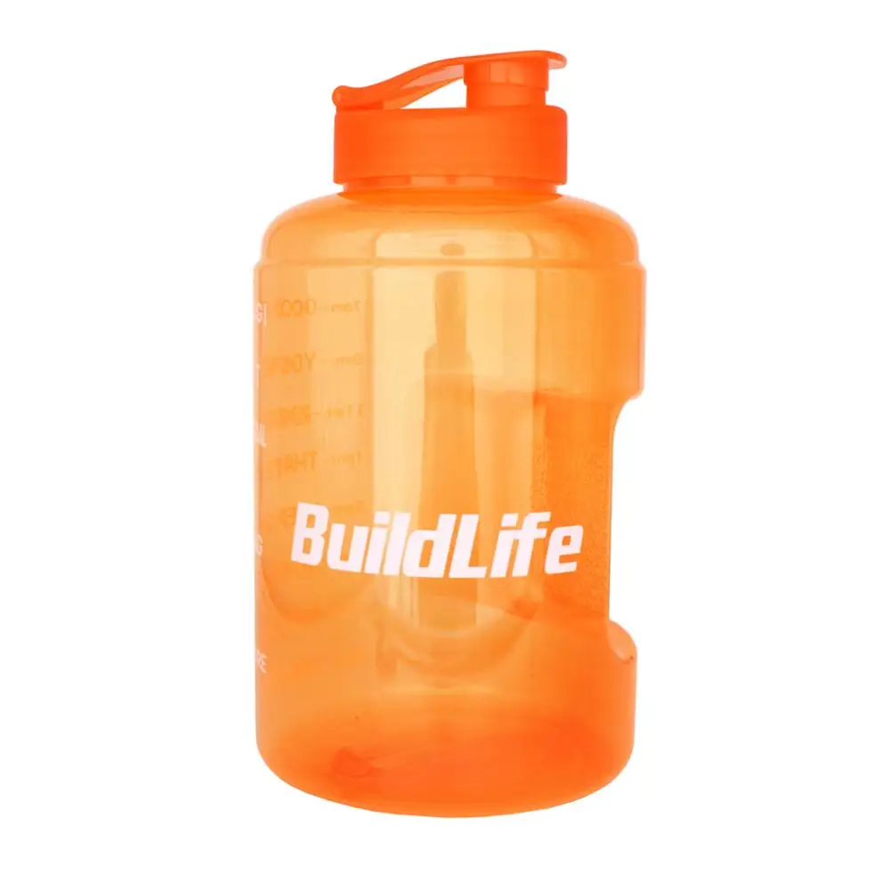 Whole Orange Buildlife 3.8L с широким горлышком 1 галлон бутылка для питьевой воды BPA бесплатно обучение большой емкости чайник для наружного кемпинга чайник кружка - Цвет: Whole Orange