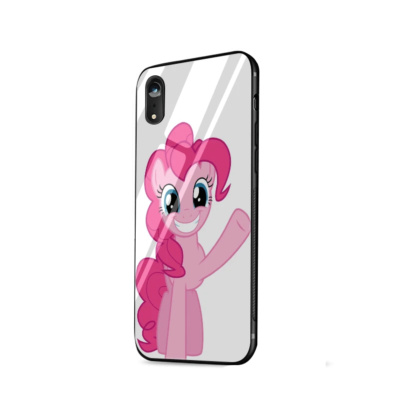 Чехол для мобильного телефона стекло iPhone Apple XR X XS Max 5 5S SE 6 6S 7 8 Plus чехол My Little Pony Luna