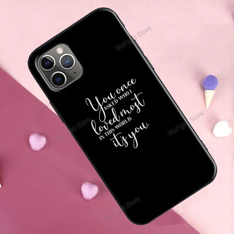 Чехол-накладка для iPhone 13 11 Pro Max 12 mini X XR XS 6S 7 8 Plus SE 2020 с цитатами | Аксессуары