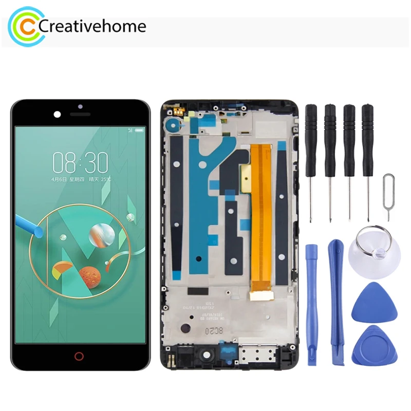 ЖК-экран и цифровой преобразователь в сборе с рамкой для ZTE Nubia Z17 mini NX569J NX569H |