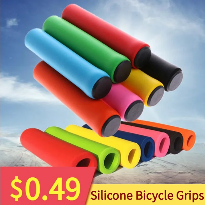 

1 Pair Bicycle Grips Super Light Silicone Non-Slip Shock AbsorptionType Road Handle Bike bicycles Parts Bmx MTB Cuffs