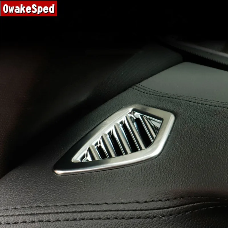

For BMW 5 Series G30 G38 2018 LHD Interior Accessories Carbon Fiber Color Dashboard Air Vents Frame Decoration Cover Trim