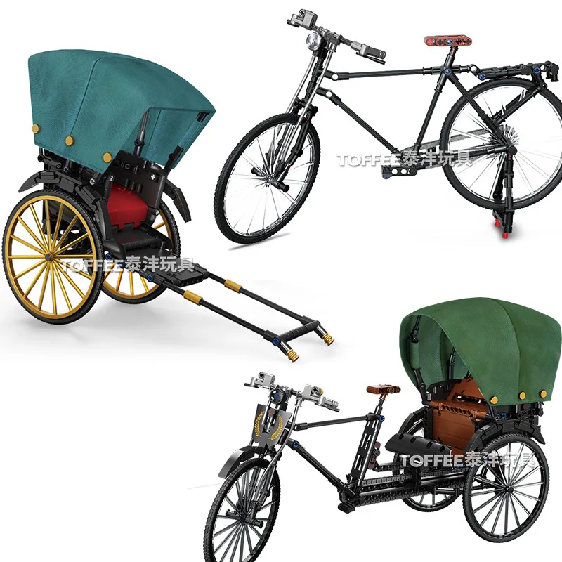 Детский трехколесный велосипед ретро-конструктор модель &quotрикша&quot | Игрушки и