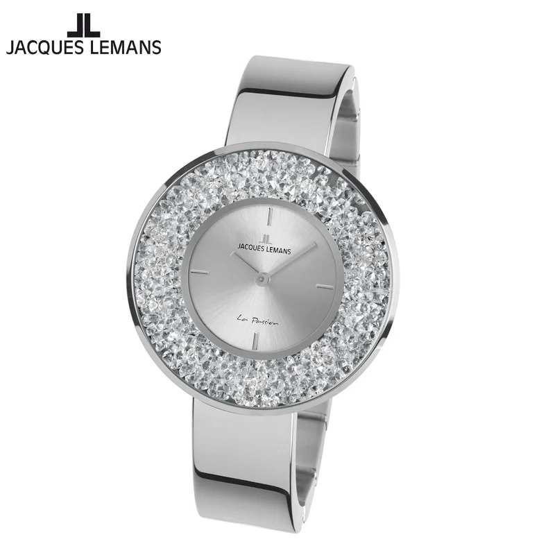 

Jacques Lemans Milano Fashion Lady Quartz Bangle Watch Diamonds Elements 1-2062