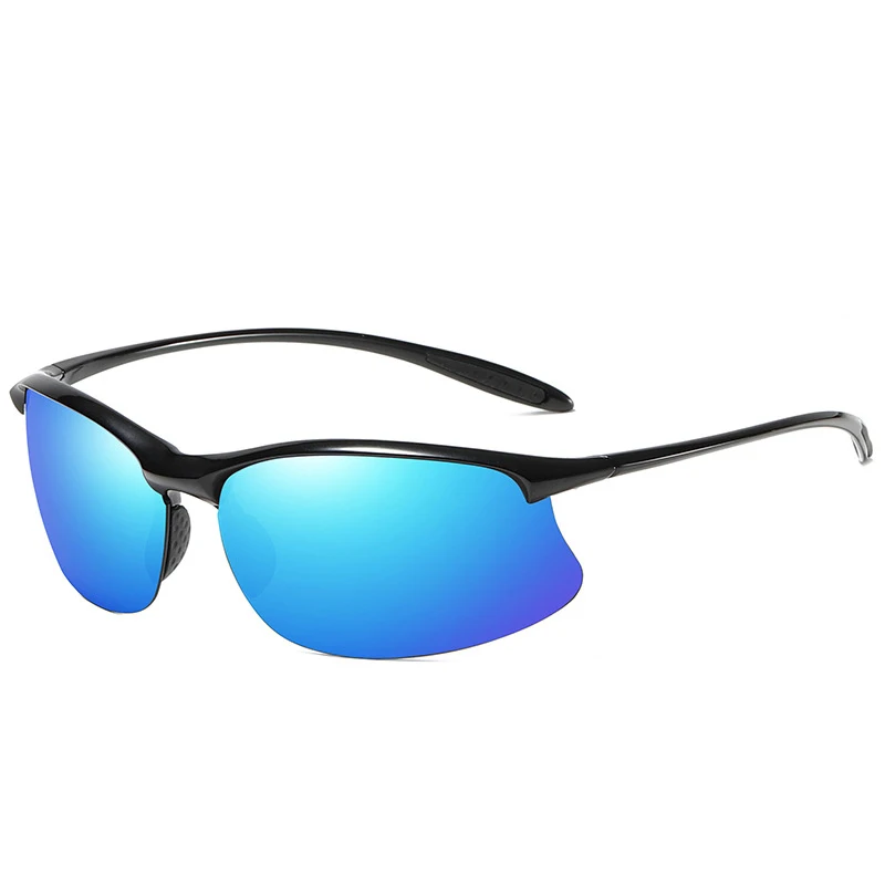 C5 black blue HBK TR90, спортивные солнцезащитные очки, поляризационные, мужские,, трендовые, прямоугольное покрытие, мужские солнцезащитные очки, светильник для вождения, защита от уф400 лучей - Цвет линз: C5 black blue
