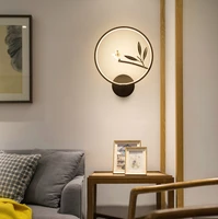 new chinese wall lamp living room zen led bedroom bedside lamp wall lamp corridor corridor creative bird decorative wall lamp