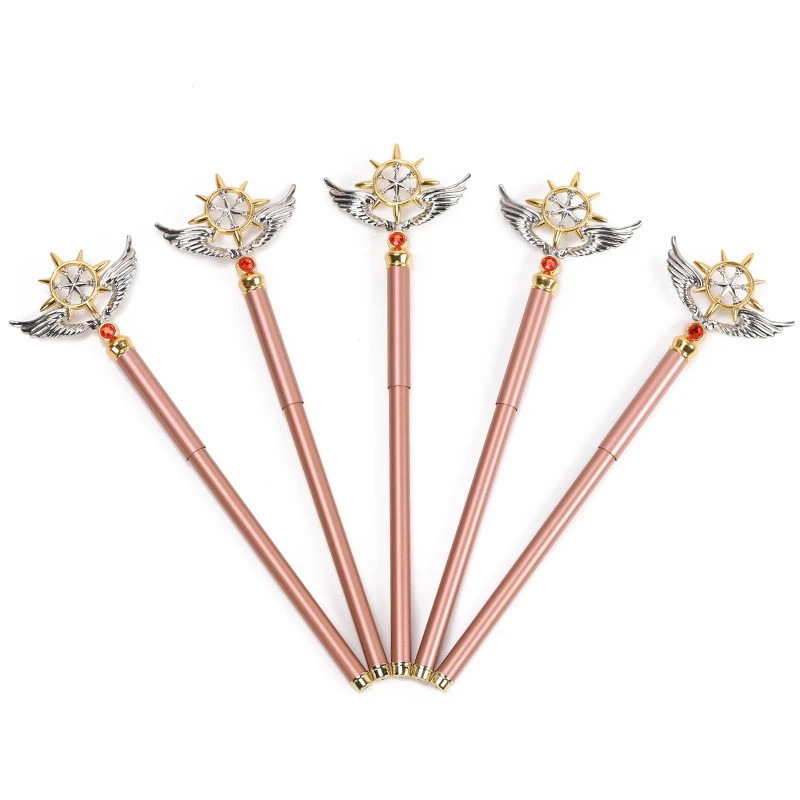 Аниме Cardcaptor КИНОМОТО Сакура косплей 0 5 мм металлическая волшебная ручка