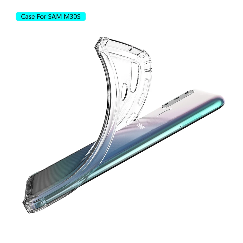 Силиконовый прозрачный чехол из ТПУ для Samsung Galaxy M30S M10 M20 M30 G530 G885 G970 ультратонкий