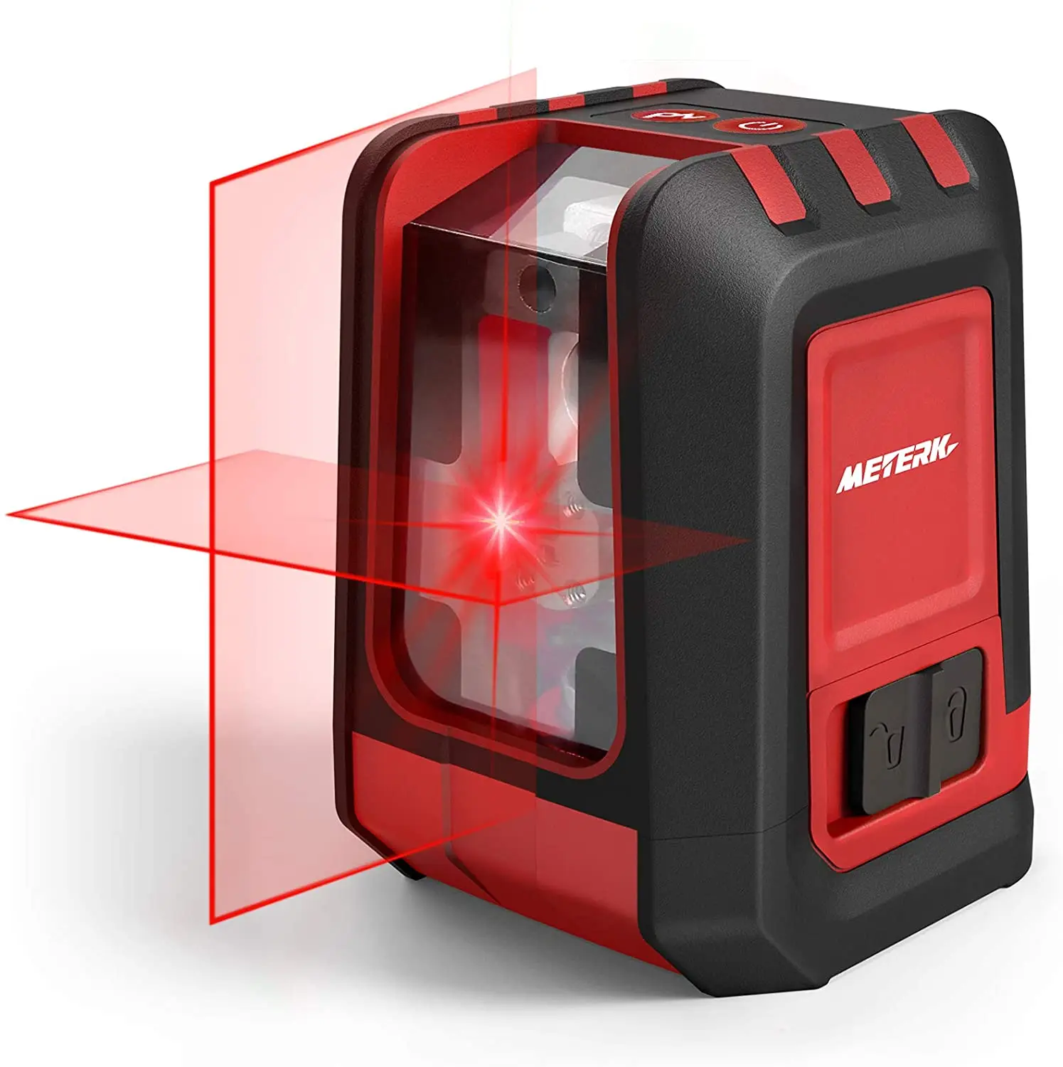 

2 Lines Laser Level 15M Horizontal & Vertical Cross-Line with Magnetic Base RED Beam Self Leveling Laser With Rotatable Magnetic