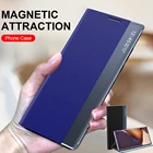 Чехол-книжка для Samsung Galaxy Note 20 Ultra, кожаный, тканевый, на магните