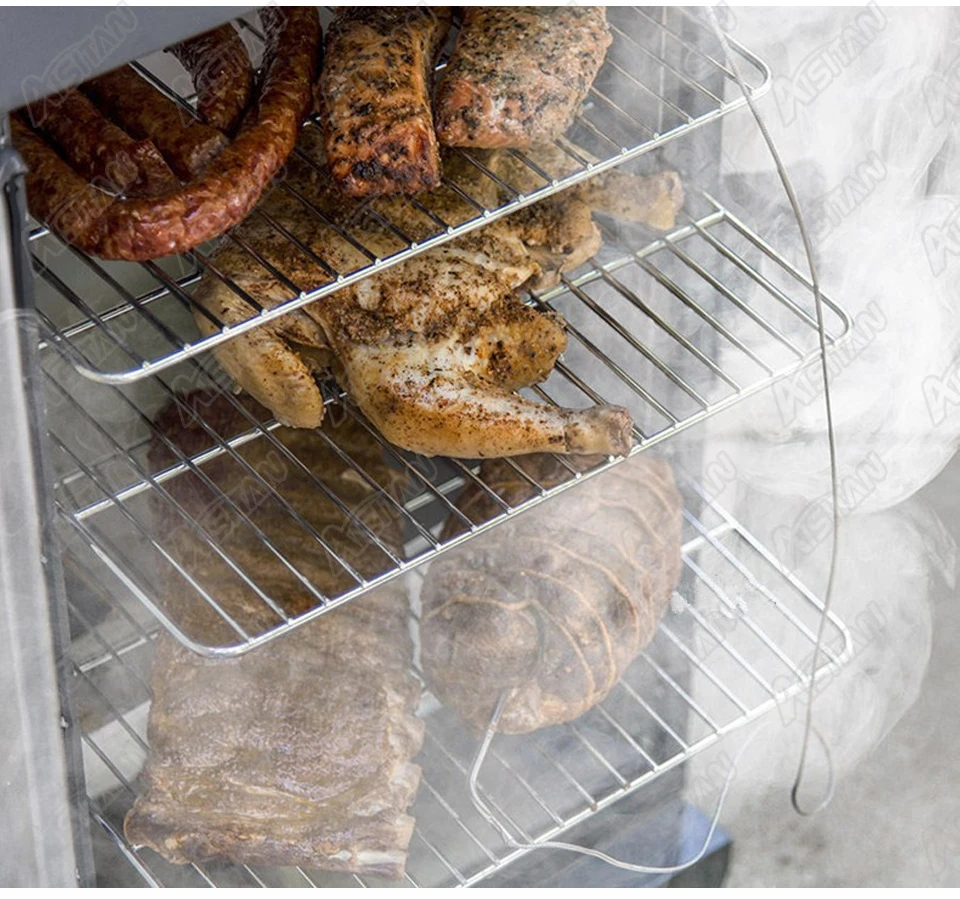 FD3002 электрическое мясо колбаса дыма Rotisseries жаровня колбаса курица дымовая плита из нержавеющей стали