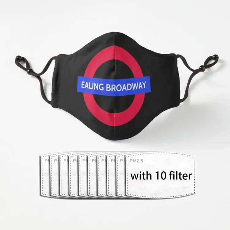 

Ealing Broadway london Adult Facial Mask Dust Reusable Polyester Face Mouth Mask