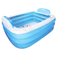 adult couple children large inflatable bathtub foldable bathtub bucket thick double layer bathtub