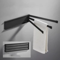 foldable towel bar bathroom clothes rack wall mounted towel holder organizer shelf kitchen storage rack bathroom accessories